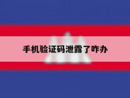手机验证码泄露了咋办