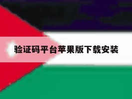 验证码平台苹果版下载安装
