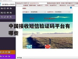 中国接收短信验证码平台有哪些