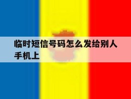 临时短信号码怎么发给别人手机上