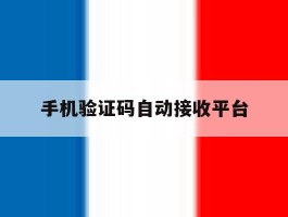 手机验证码自动接收平台