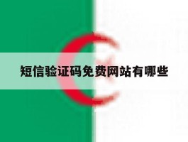 短信验证码免费网站有哪些
