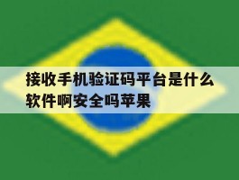 接收手机验证码平台是什么软件啊安全吗苹果