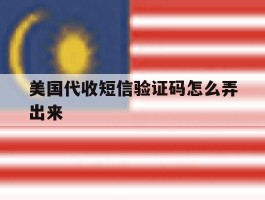美国代收短信验证码怎么弄出来