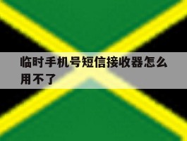 临时手机号短信接收器怎么用不了