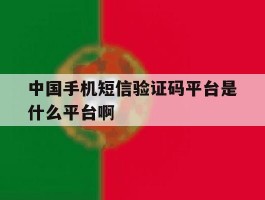 中国手机短信验证码平台是什么平台啊的简单介绍