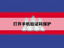 打开手机验证码保护