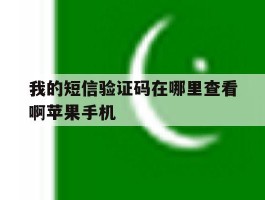 我的短信验证码在哪里查看啊苹果手机