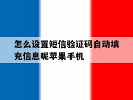 怎么设置短信验证码自动填充信息呢苹果手机的简单介绍