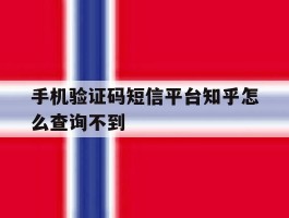 手机验证码短信平台知乎怎么查询不到