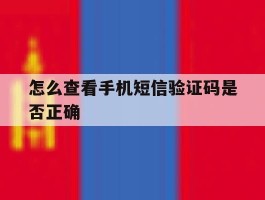 怎么查看手机短信验证码是否正确
