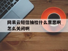 网易云短信抽检什么意思啊怎么关闭啊的简单介绍