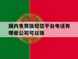 国内免费接短信平台电话有哪些公司可以接