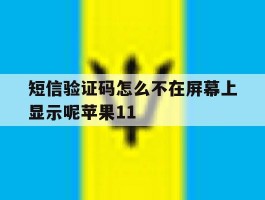 短信验证码怎么不在屏幕上显示呢苹果11的简单介绍