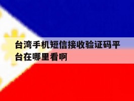 包含台湾手机短信接收验证码平台在哪里看啊的词条