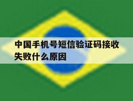 中国手机号短信验证码接收失败什么原因