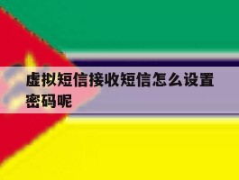 虚拟短信接收短信怎么设置密码呢