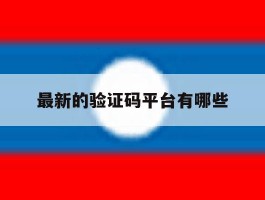 最新的验证码平台有哪些
