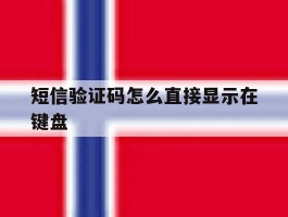 短信验证码怎么直接显示在键盘