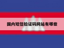 国内短信验证码网站有哪些