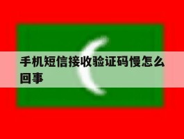 手机短信接收验证码慢怎么回事